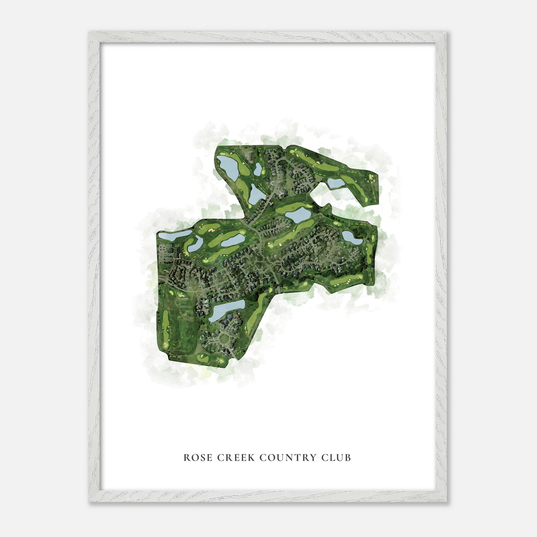 Print of Rose Creek Country Club Classic Map