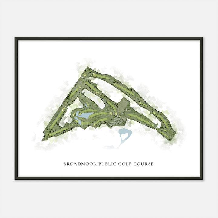 Print of Broadmoor Public Golf Course Classic Map