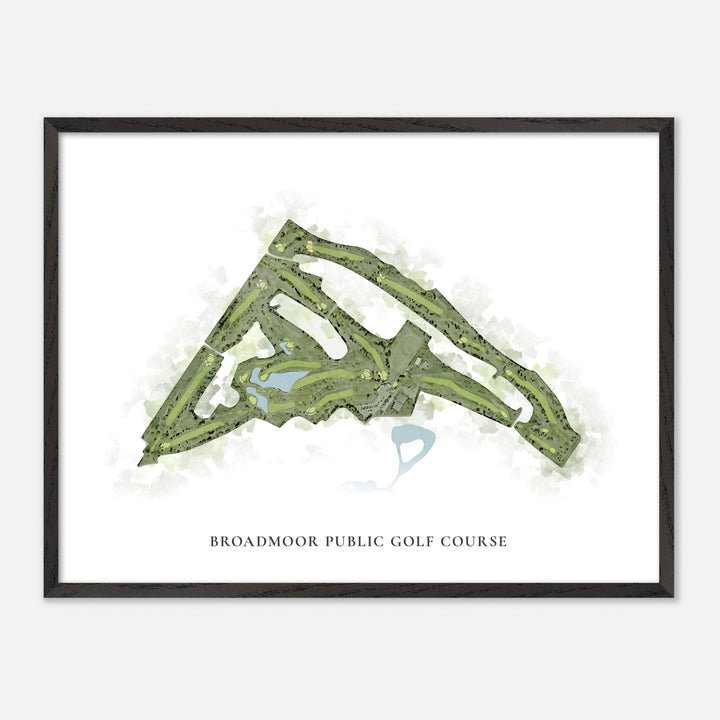 Print of Broadmoor Public Golf Course Classic Map
