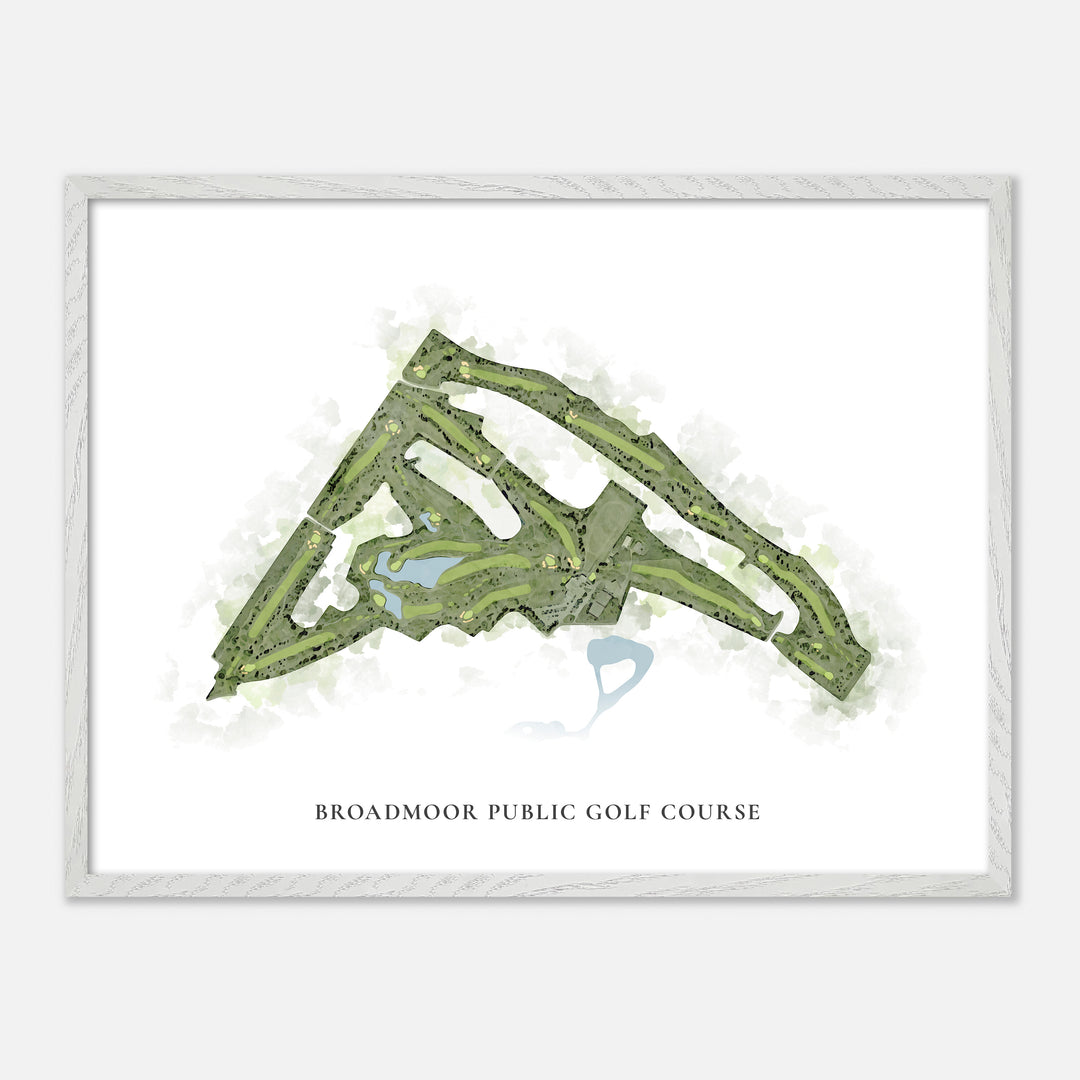 Print of Broadmoor Public Golf Course Classic Map