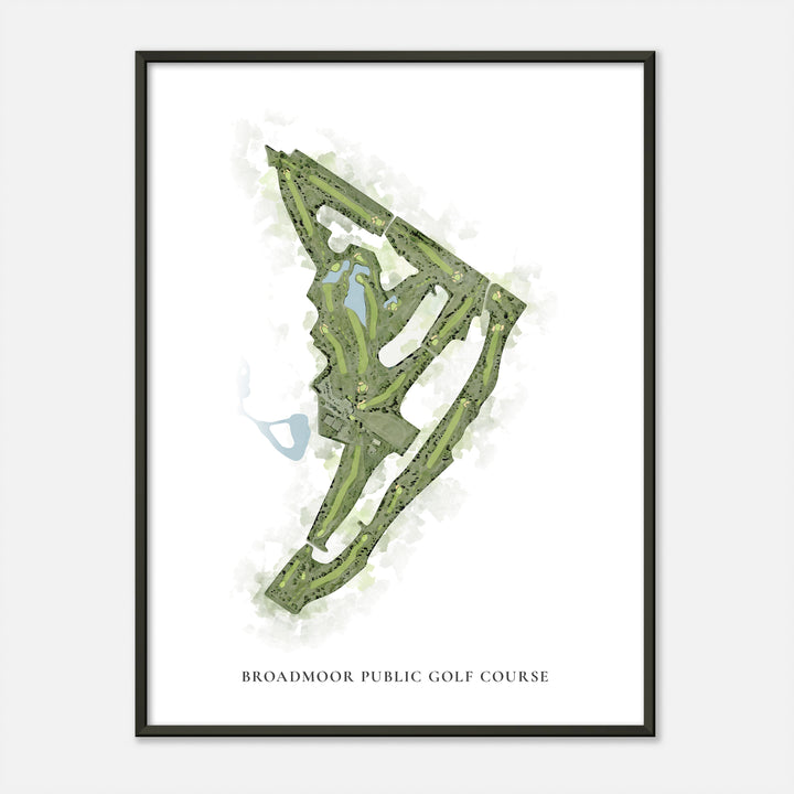 Print of Broadmoor Public Golf Course Classic Map