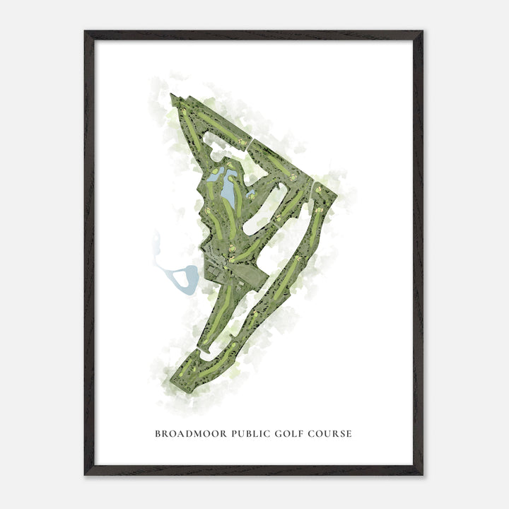 Print of Broadmoor Public Golf Course Classic Map
