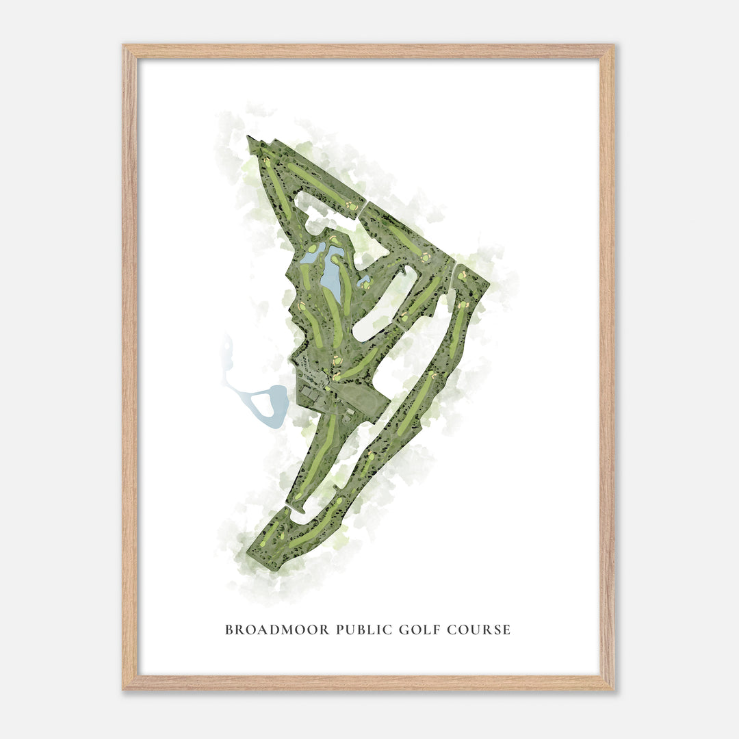Print of Broadmoor Public Golf Course Classic Map