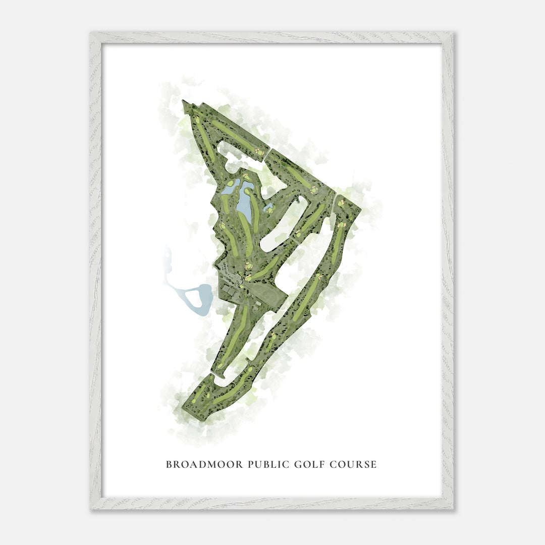 Print of Broadmoor Public Golf Course Classic Map