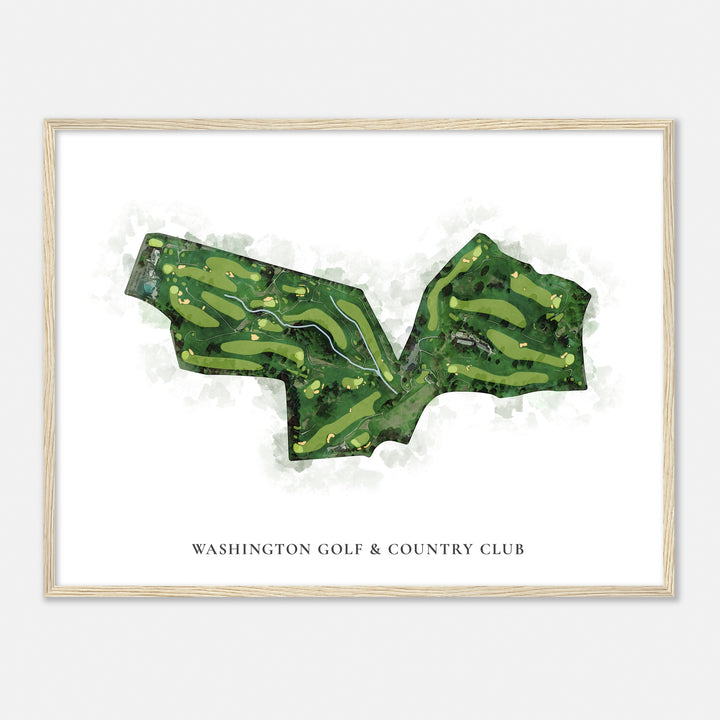 Print of Washington Golf & Country Club Classic Map