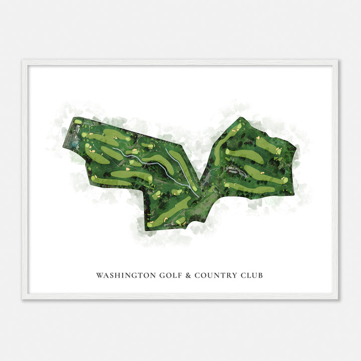 Print of Washington Golf & Country Club Classic Map