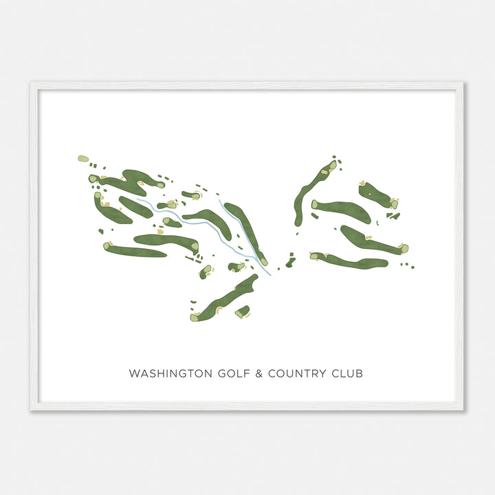 Print of Washington Golf & Country Club Modern Map