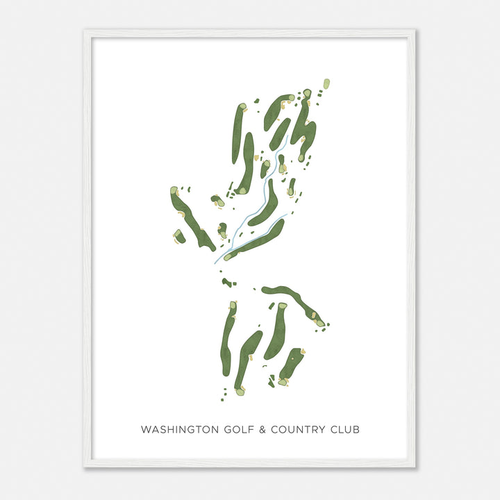 Print of Washington Golf & Country Club Modern Map
