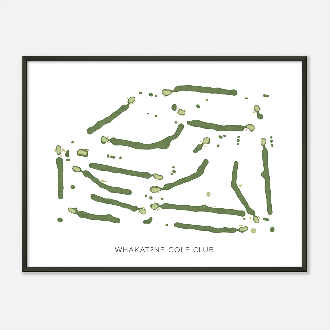 Print of Whakatāne Golf Club Modern Map