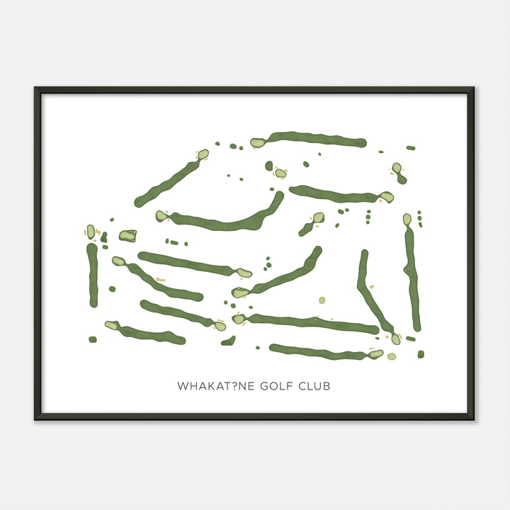 Print of Whakatāne Golf Club Modern Map