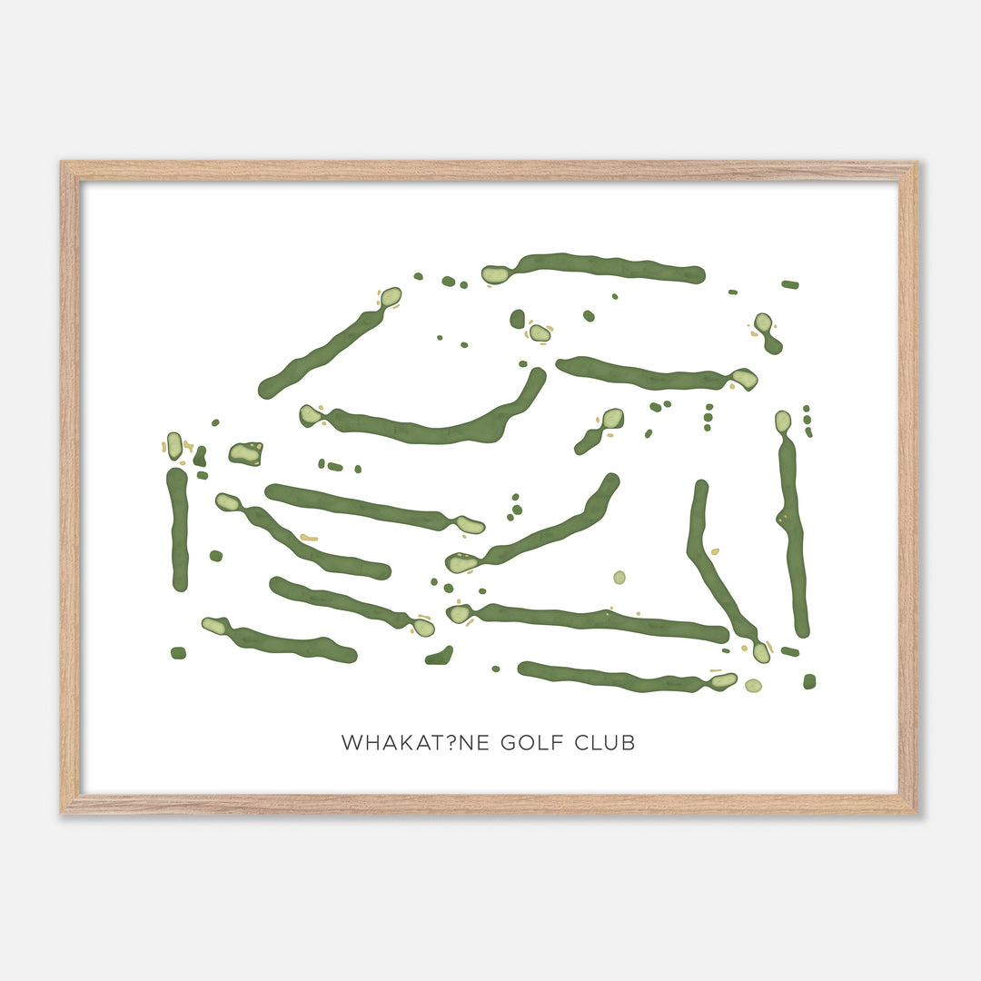Print of Whakatāne Golf Club Modern Map