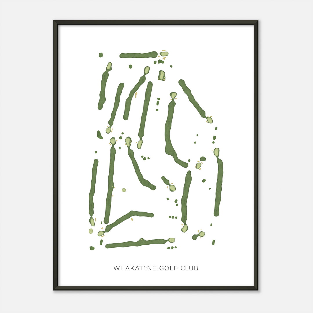 Print of Whakatāne Golf Club Modern Map