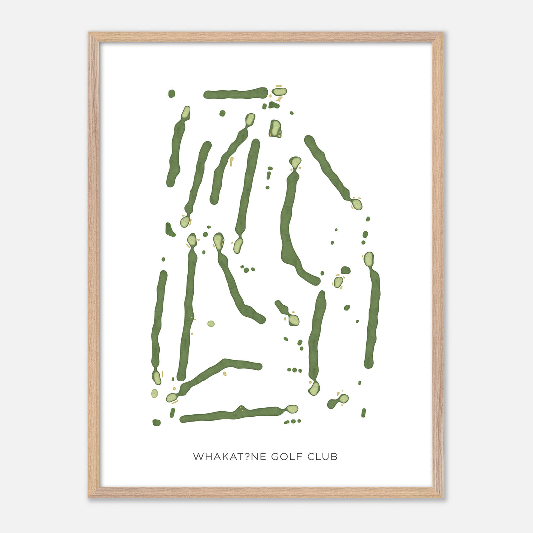 Print of Whakatāne Golf Club Modern Map