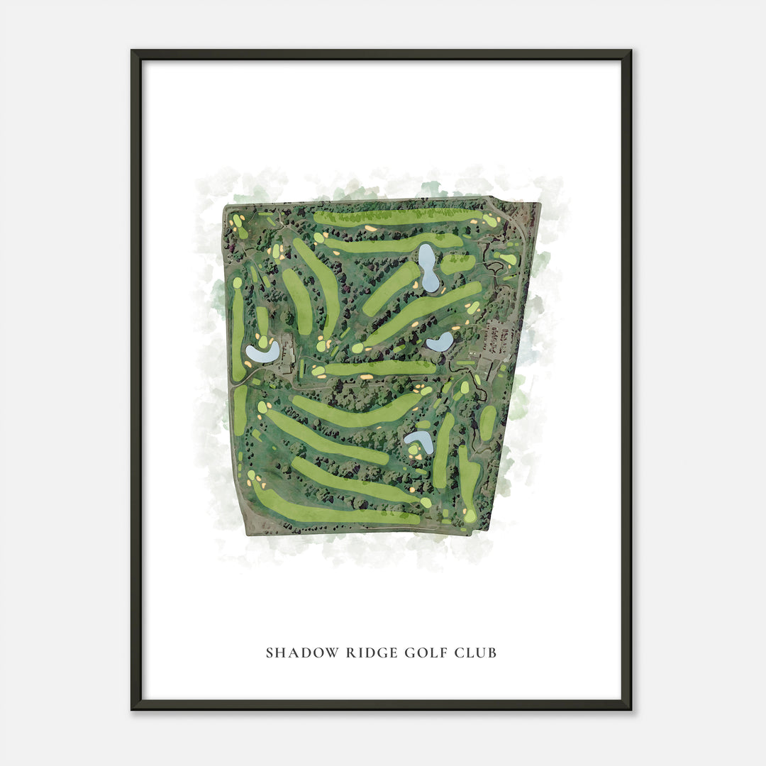 Print of Shadow Ridge Golf Club Classic Map