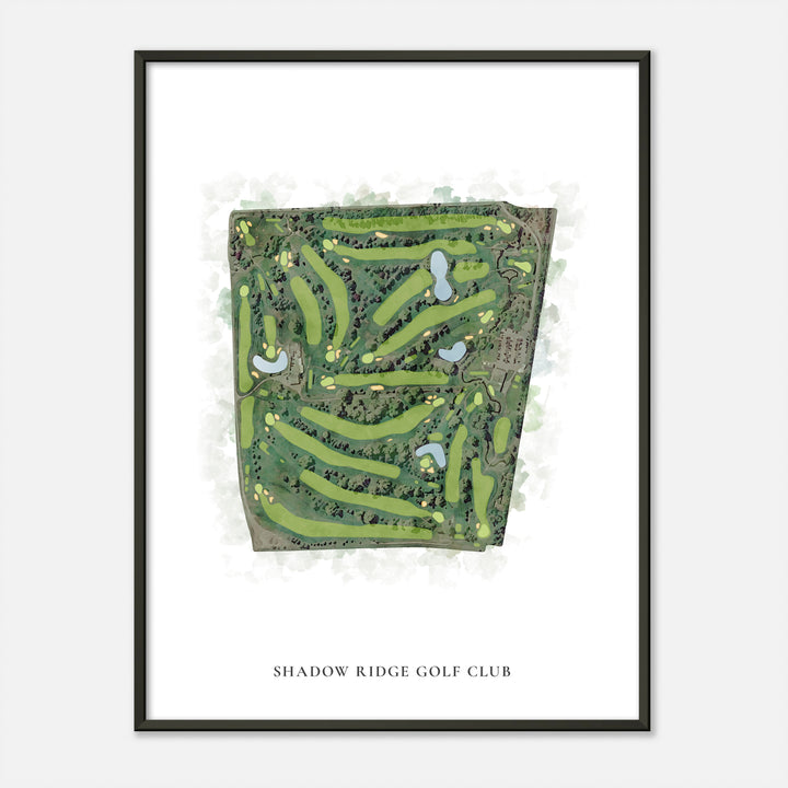 Print of Shadow Ridge Golf Club Classic Map