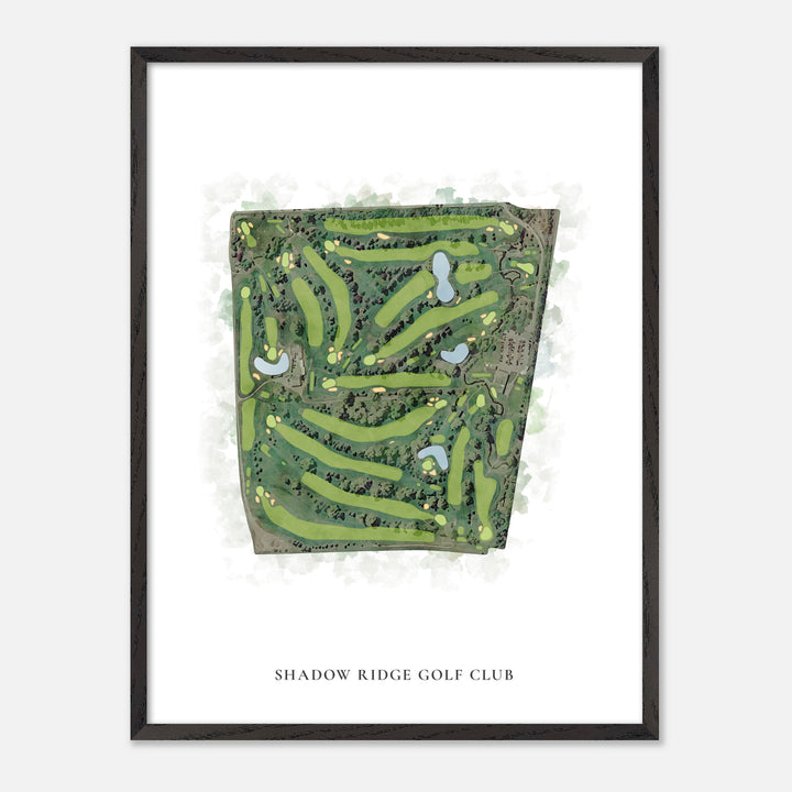 Print of Shadow Ridge Golf Club Classic Map