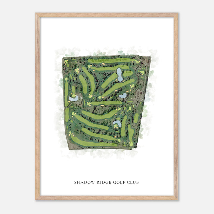 Print of Shadow Ridge Golf Club Classic Map