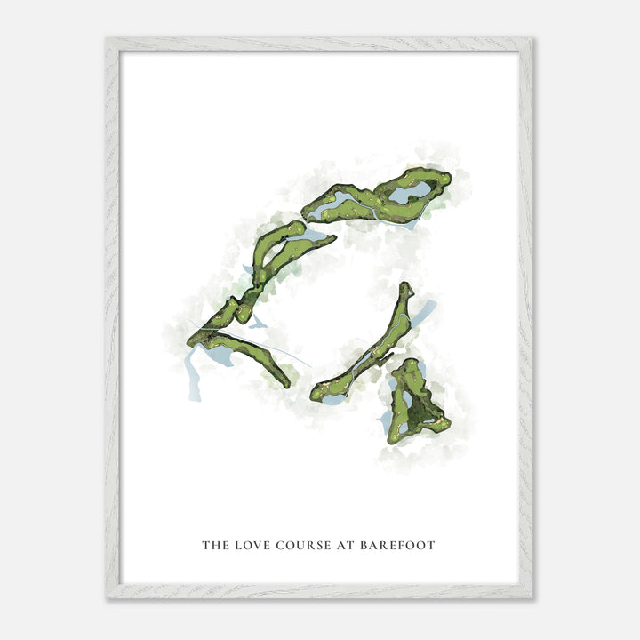 Print of The Love Course At Barefoot Classic Map