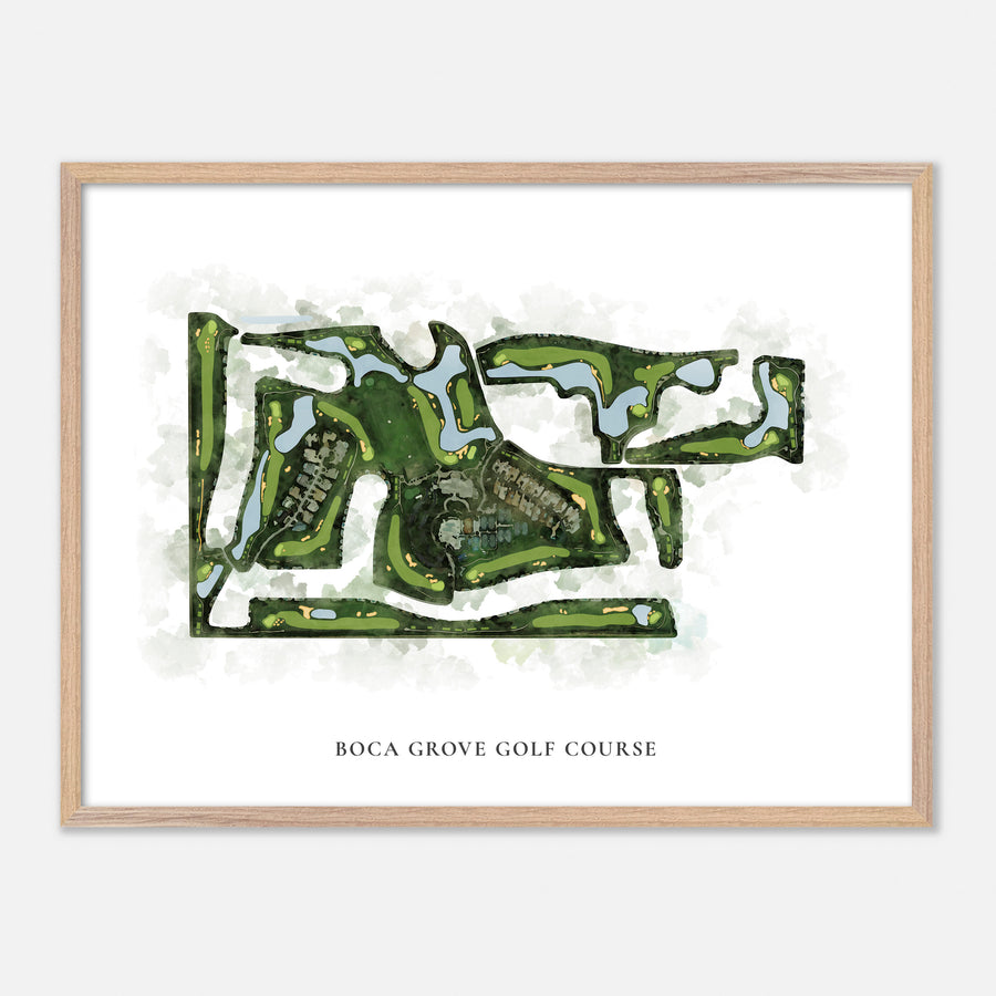 Print of Boca Grove Golf Course Classic Map