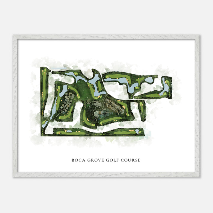 Print of Boca Grove Golf Course Classic Map