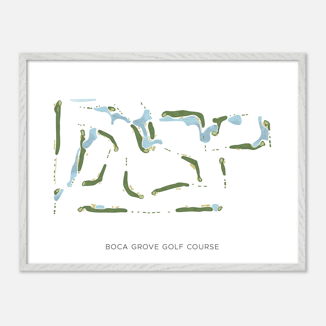Print of Boca Grove Golf Course Modern Map