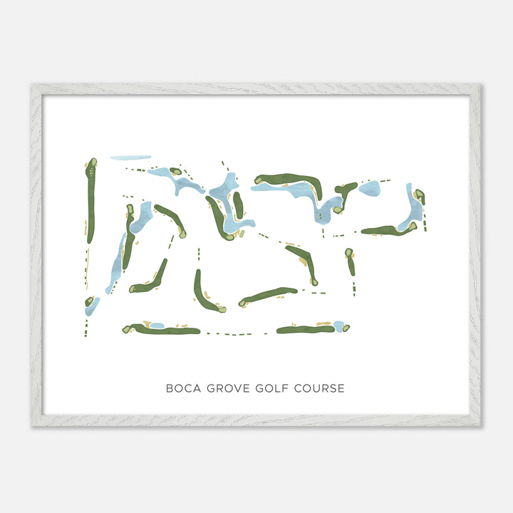 Print of Boca Grove Golf Course Modern Map