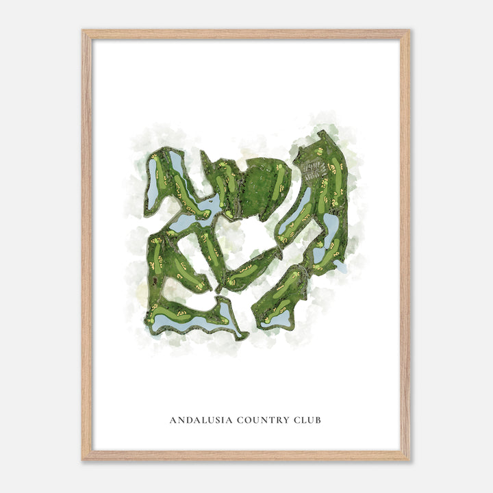 Print of Andalusia Country Club Classic Map