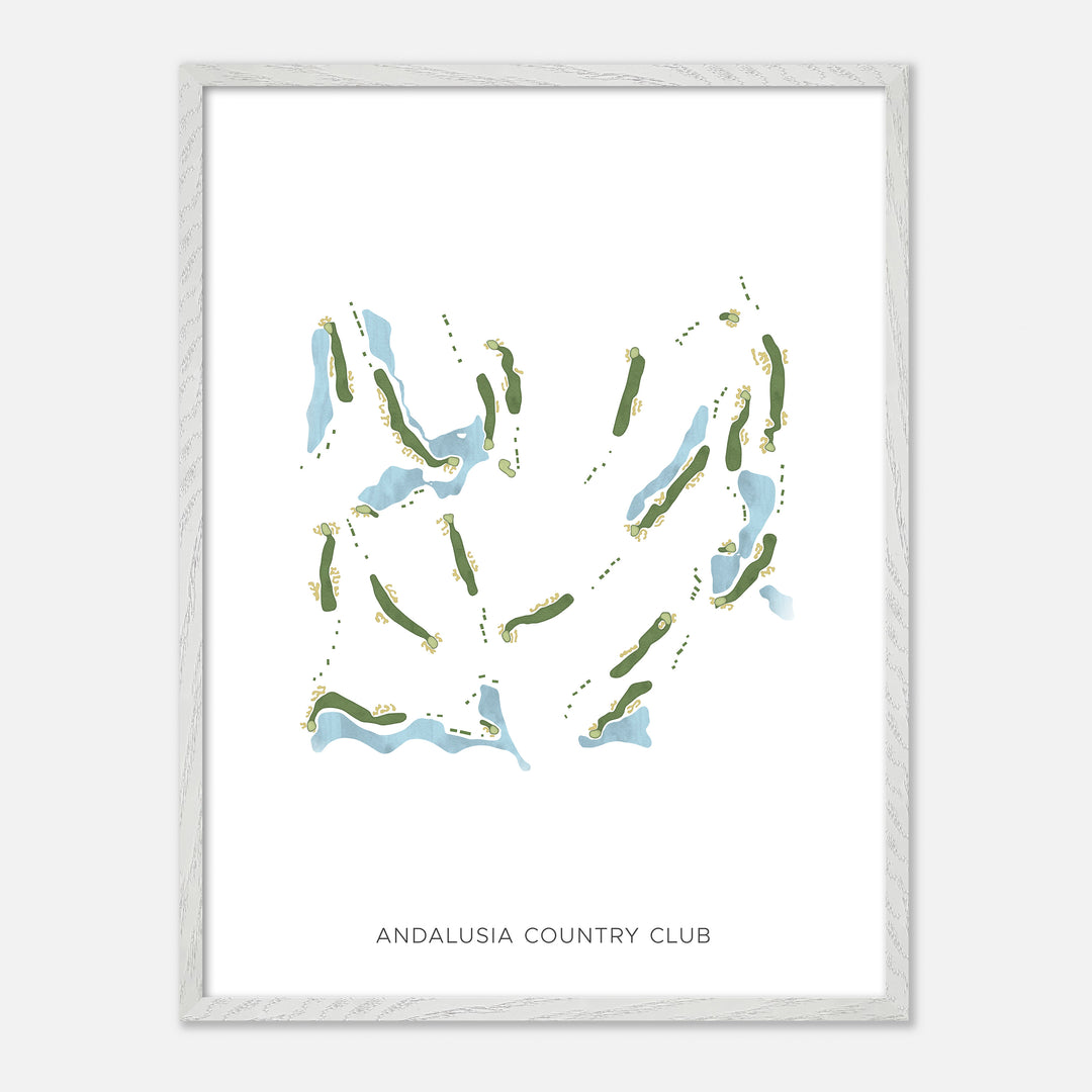 Print of Andalusia Country Club Modern Map