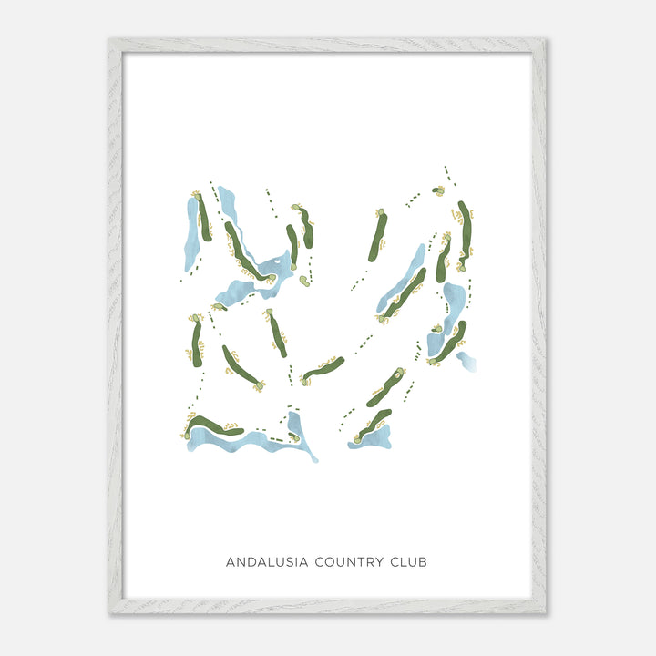 Print of Andalusia Country Club Modern Map