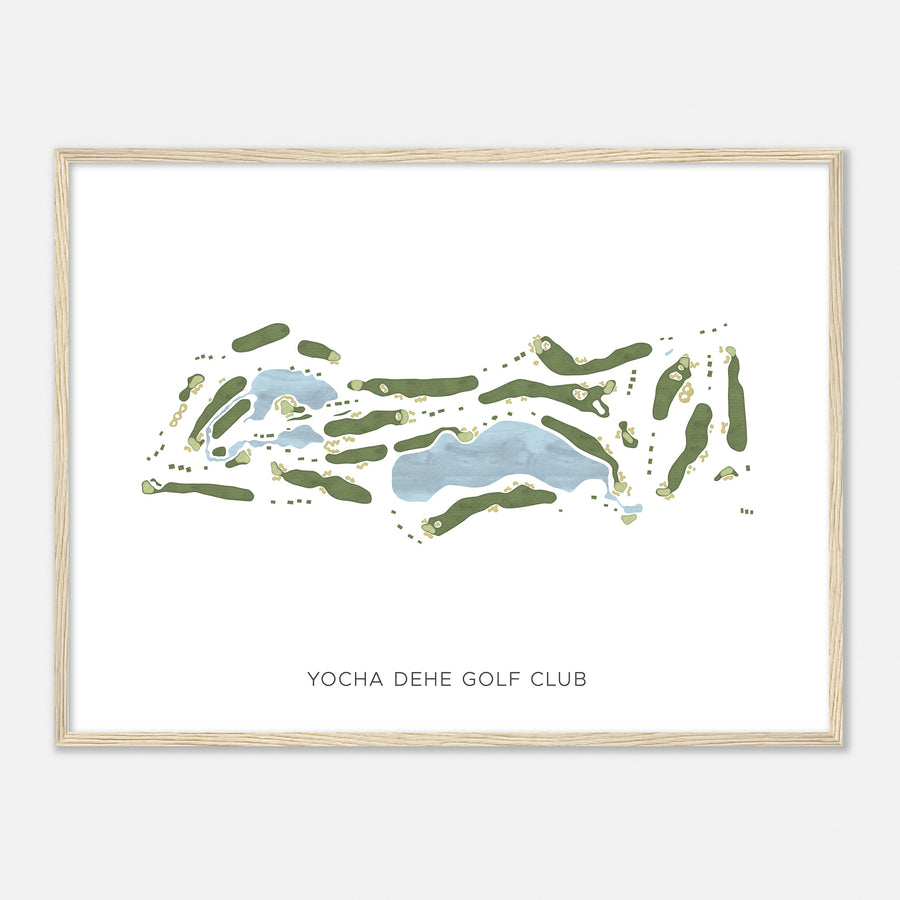 Print of Yocha Dehe Golf Club Modern Map