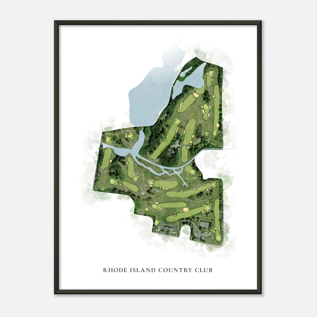 Print of Rhode Island Country Club Classic Map