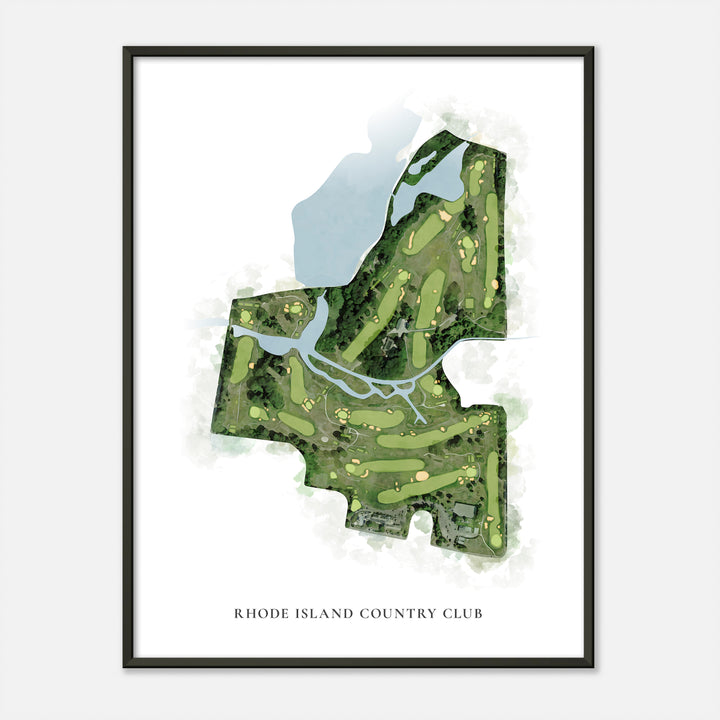 Print of Rhode Island Country Club Classic Map