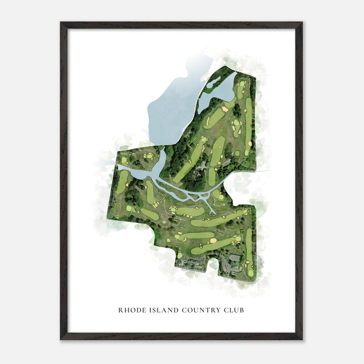 Print of Rhode Island Country Club Classic Map