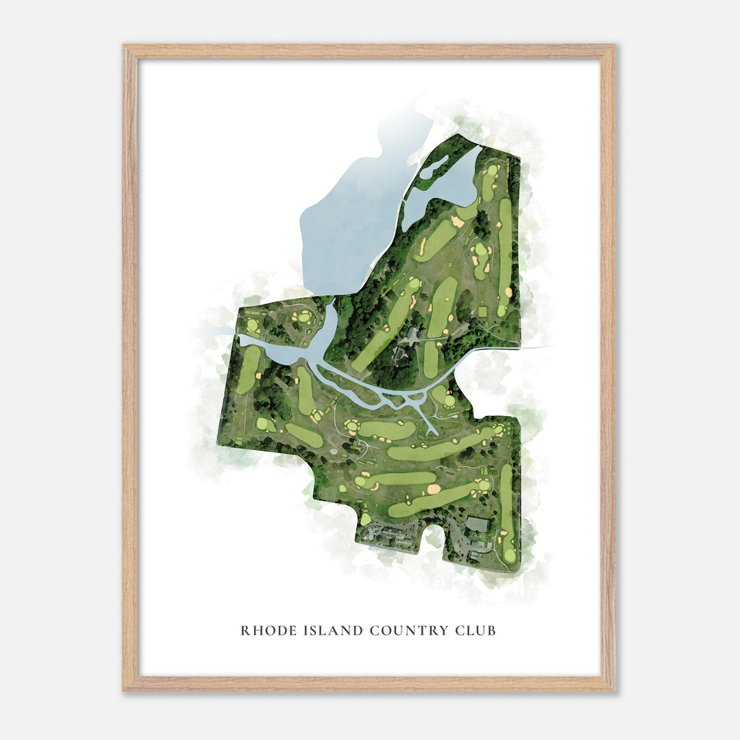 Print of Rhode Island Country Club Classic Map