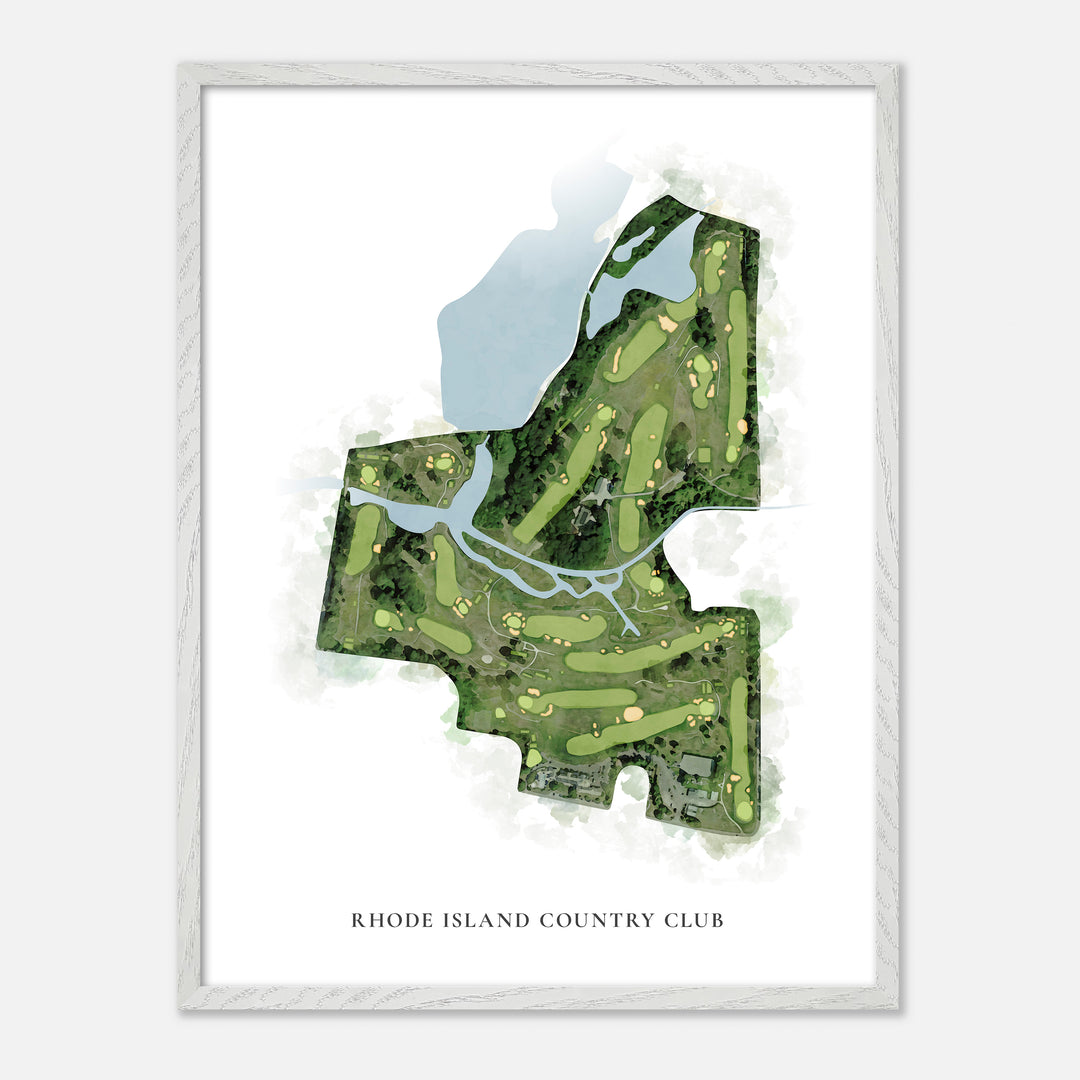 Print of Rhode Island Country Club Classic Map