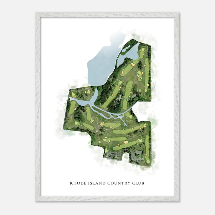 Print of Rhode Island Country Club Classic Map