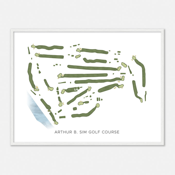 Print of Arthur B. Sim Golf Course Modern Map