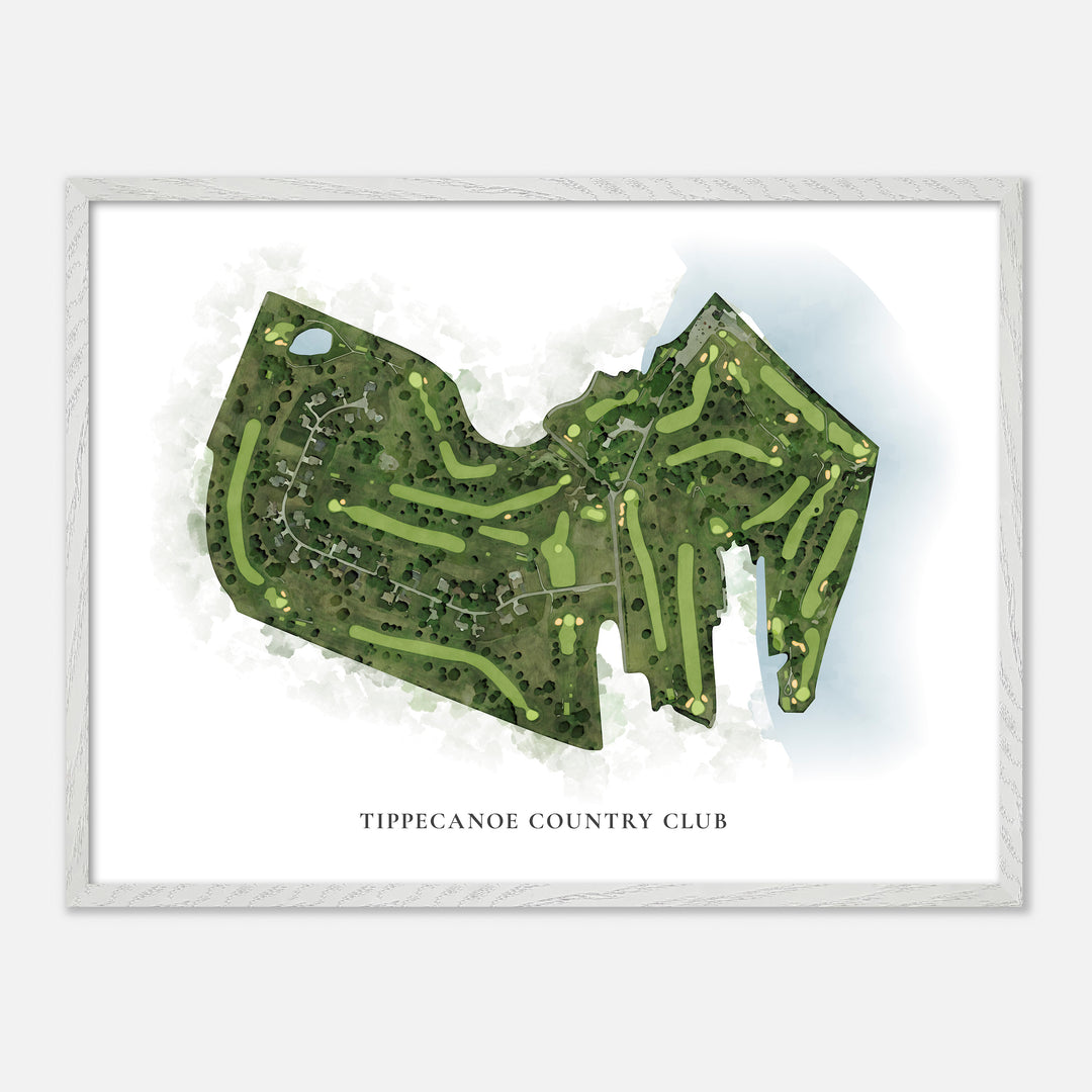 Print of Tippecanoe Country Club Classic Map