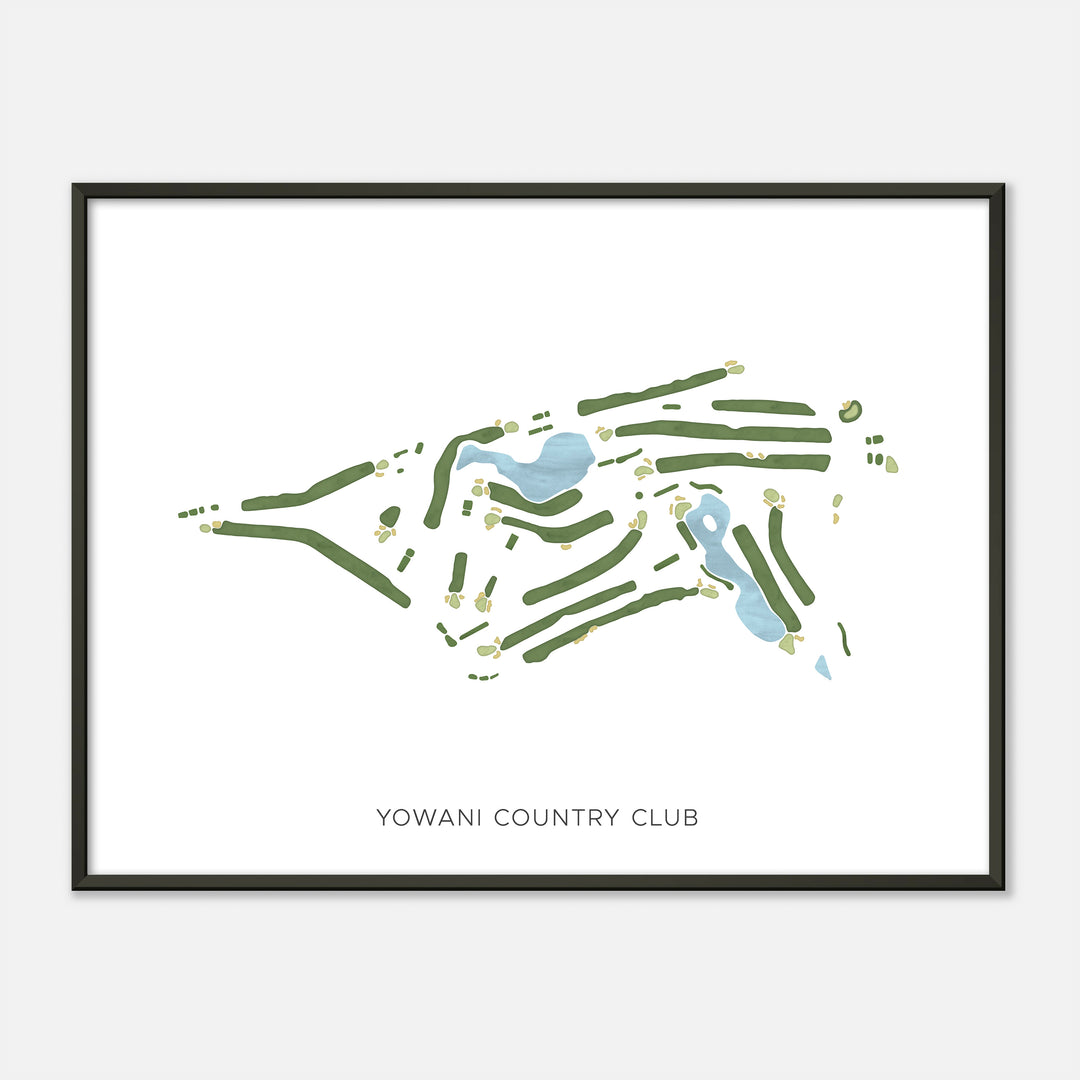 Print of Yowani Country Club Modern Map
