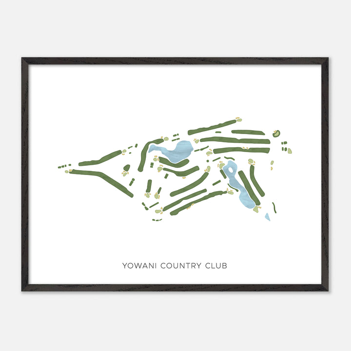 Print of Yowani Country Club Modern Map