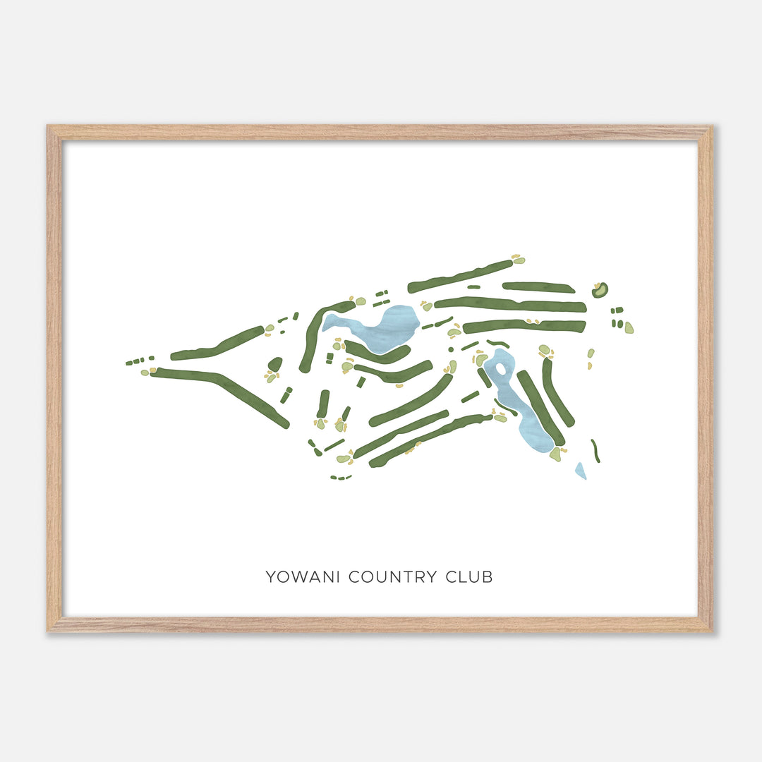 Print of Yowani Country Club Modern Map