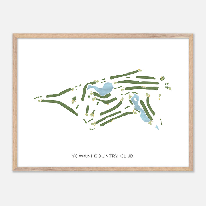 Print of Yowani Country Club Modern Map
