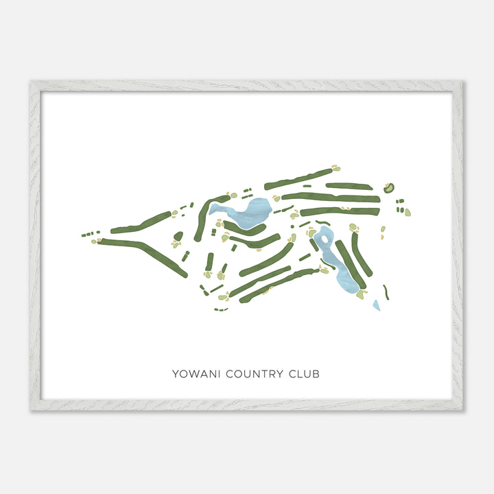 Print of Yowani Country Club Modern Map