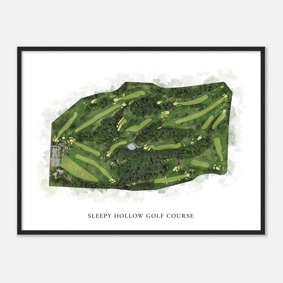 Print of Sleepy Hollow Golf Course Classic Map