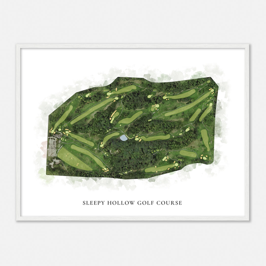 Print of Sleepy Hollow Golf Course Classic Map
