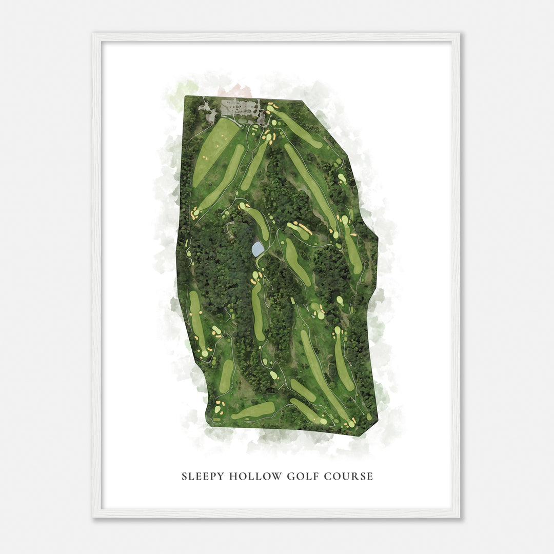 Print of Sleepy Hollow Golf Course Classic Map