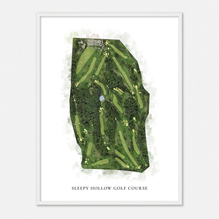 Print of Sleepy Hollow Golf Course Classic Map