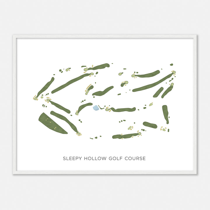 Print of Sleepy Hollow Golf Course Modern Map