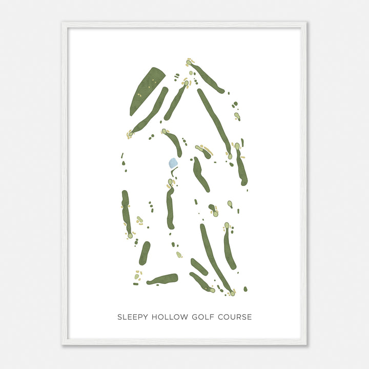 Print of Sleepy Hollow Golf Course Modern Map