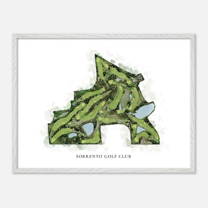 Print of Sorrento Golf Club Classic Map
